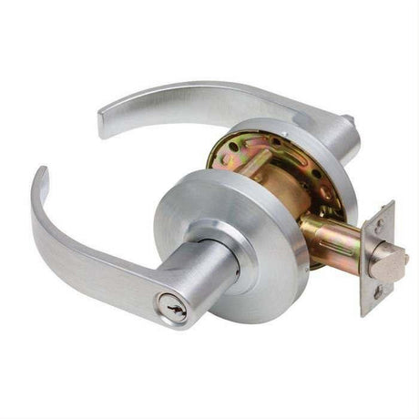 Dexter Commercial C2000CLENTRC626KDC C2000CLE Entry Office Grade 2 Curved Lever Clutching Cylindrical Lock Satin Chrome