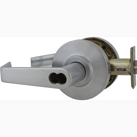 Dexter Commercial C2000CLENTRR626SFIC satin chrome clutching keyed entry door lever