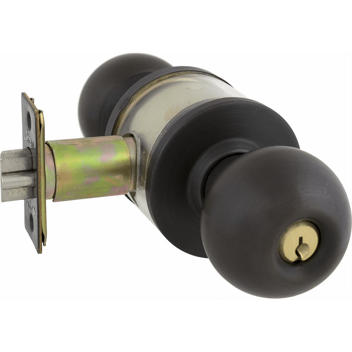 Dexter Commercial C2000CLRMB613KDC C2000CLRMB Classroom Grade 2 Ball Knob Non Clutching Cylindrical Lock Oil Rubbed Bronze