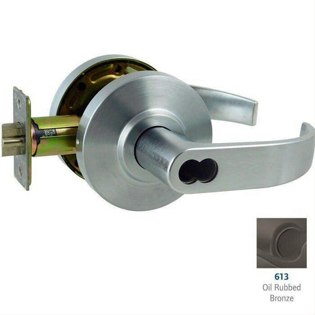 Dexter Commercial C2000CLSTRMC613SFIC C2000CLSTRMC6 Storeroom Grade 2 Curved Lever Clutching Cylindrical Lock Oil Rubbed Bronze