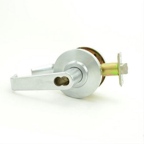 Dexter Commercial C2000ENTRR626SFIC C2000ENTRR6 Entry Office Grade 2 Regular Lever Non Clutching Cylindrical Lock Satin Chrome