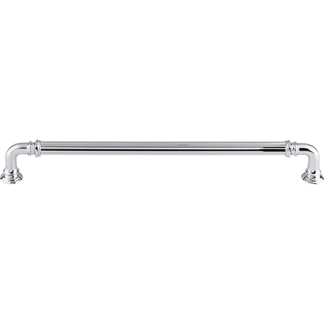 Top Knobs TK325PC Reeded 9" Center to Center Bar Pull Polished Chrome