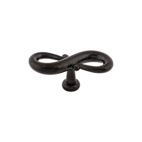Top Knobs M632 S-Shaped 3 1/4" Length Oval Knob Patina Black