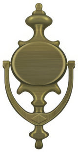 Deltana DK854U5 antique brass door knocker