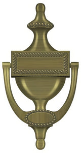 Deltana DKR75U5 antique brass door knocker