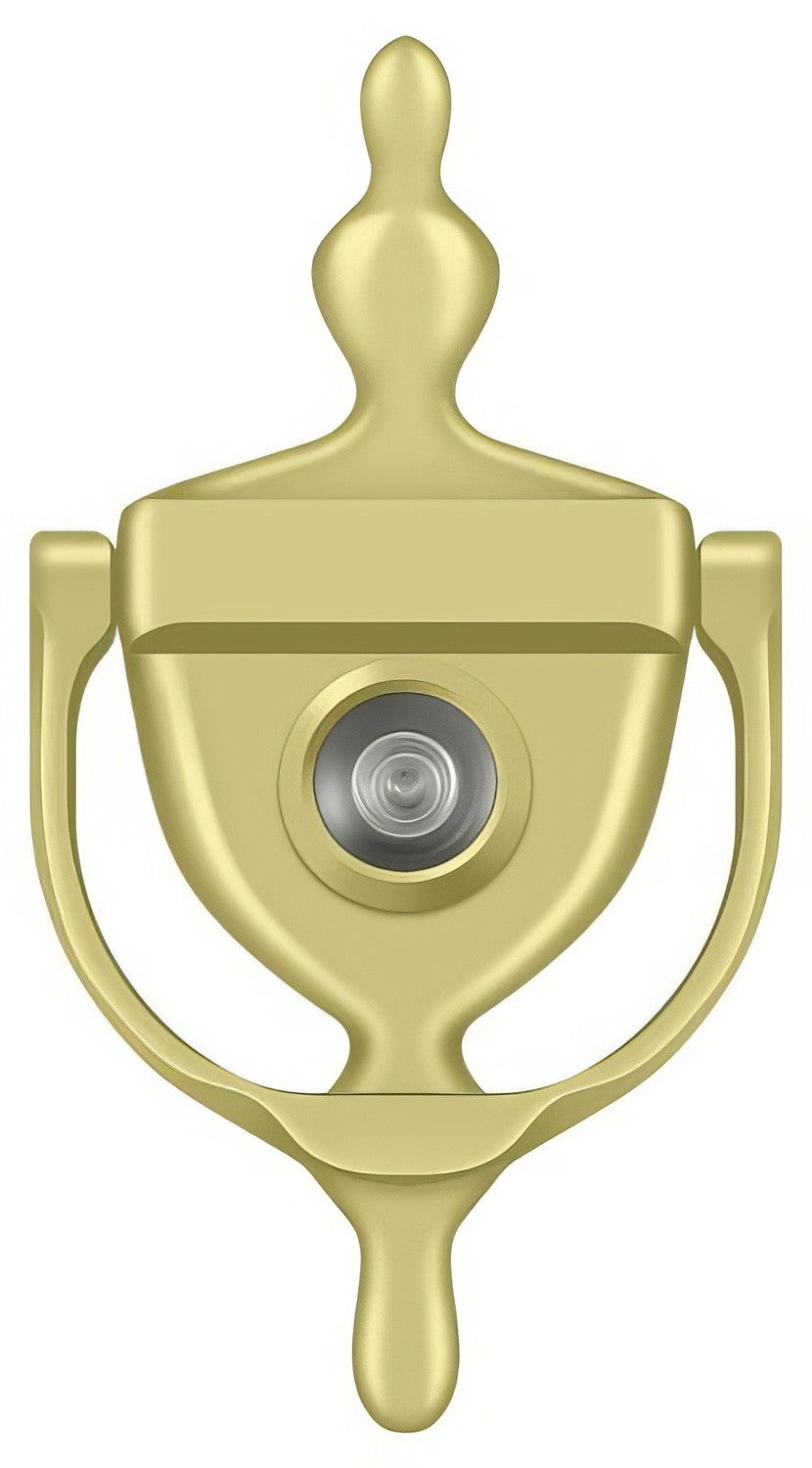Deltana DKV630U3 polished brass door knocker