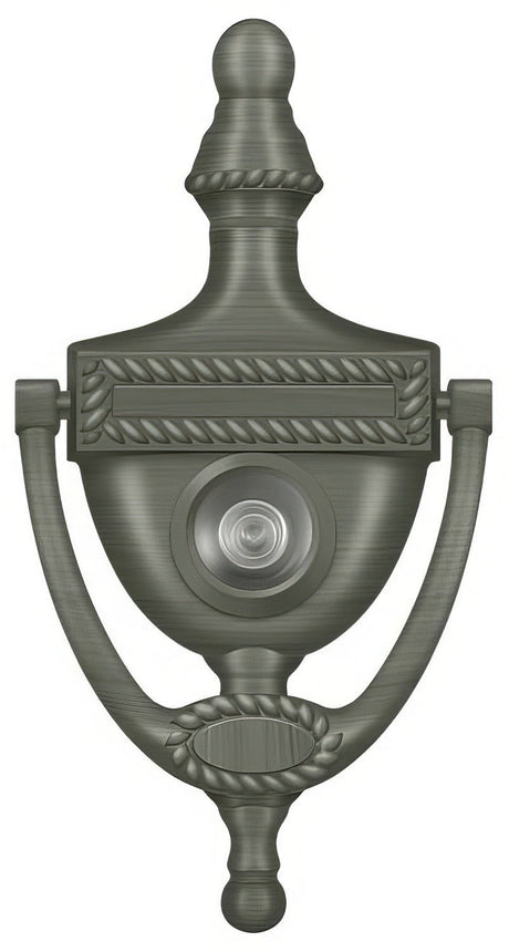 Deltana DKV6RU15A antique nickel door knocker