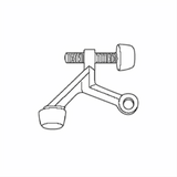 Don-Jo 1500620 1500 Hinge Stop Satin Nickel