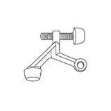 Don-Jo 1500620 satin nickel hinge stop