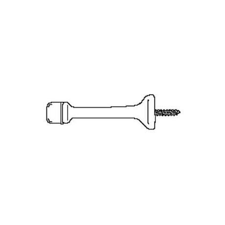 Don-Jo 1504625 polished chrome rigid base stop