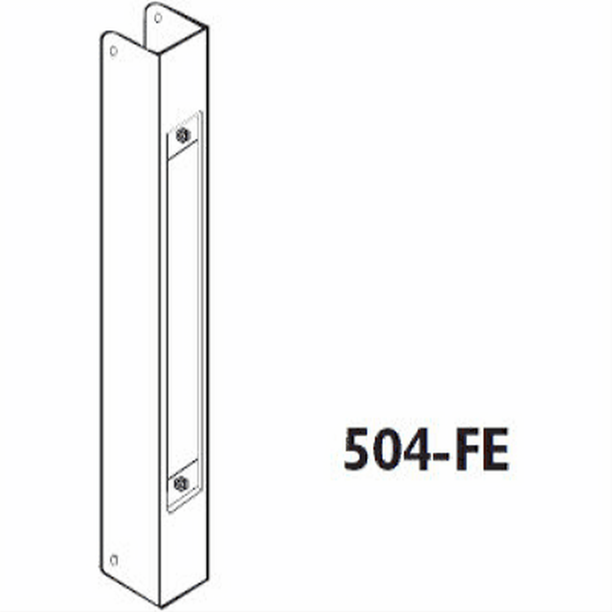 Don-Jo 504FE10B 504FE Mortise Lock Wrap Around Plate Oil Rubbed Bronze