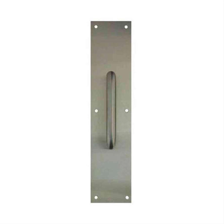 Don-Jo 7119630 7119 Pull Plate with 1" Round Pull Handle Satin Stainless Steel