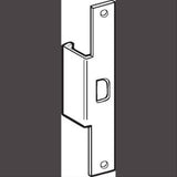 Don-Jo AF291LSL AF291 Electric Strike Filler Plate Silver Coated