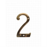 Don-Jo BN42605 BN4 Address Number #2 Bright Brass