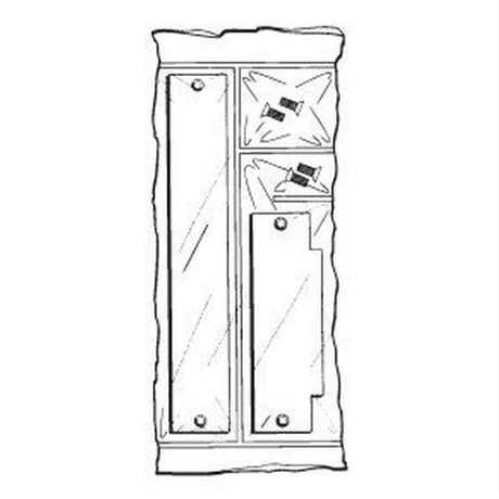 Don-Jo FPK86PC FPK86 Filler Plate Kit Prime Coated
