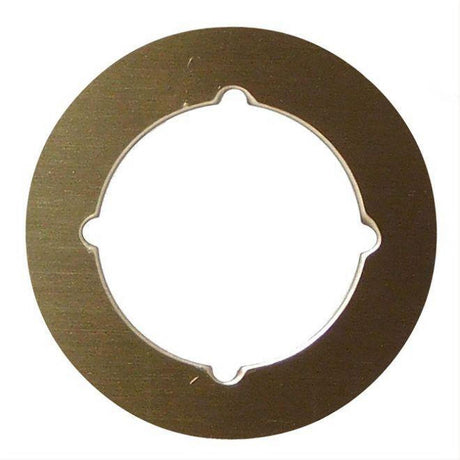 Don-Jo SP1355 SP1353 3-1/2" Scar Plate with 2-1/8" Hole and Through Bolt Knotches Antique Brass