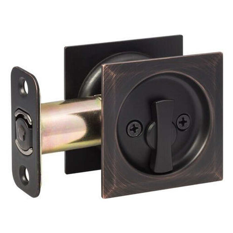 Sure-Loc DP-SQ01 11P vintage bronze passage pocket door pull