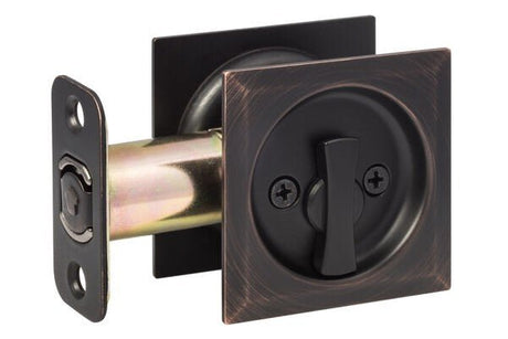 Sure-Loc DP-SQ01 11P vintage bronze passage pocket door pull