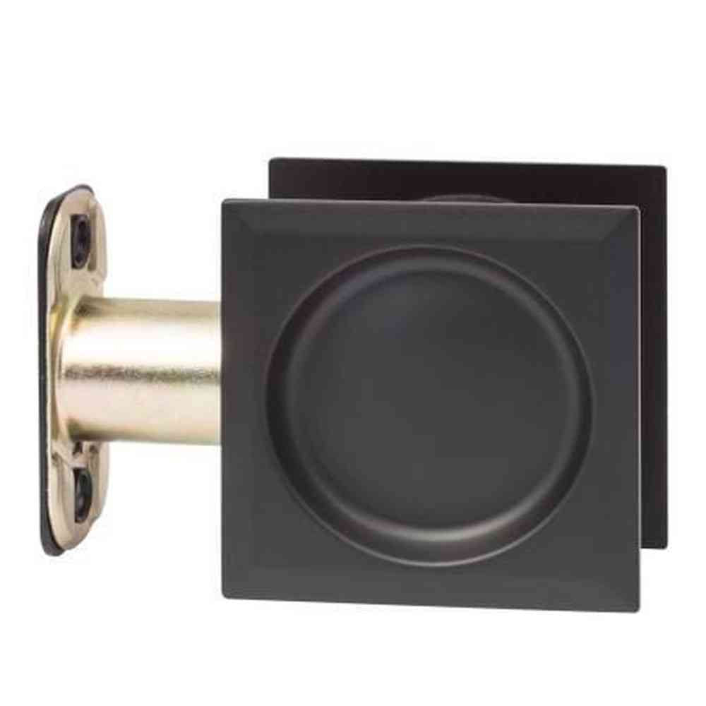 Sure-Loc DP-SQ01 FBL flat black passage pocket door pull