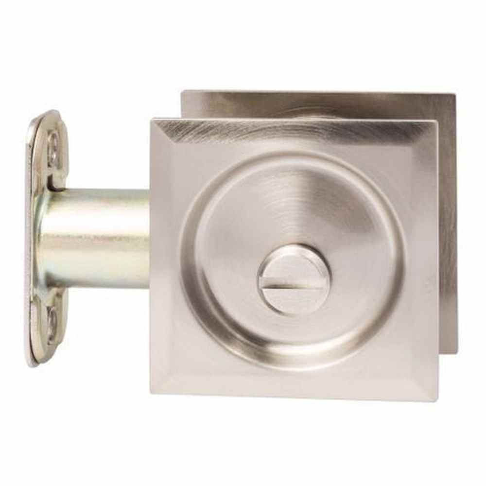 Sure-Loc DP-SQ02 15 satin nickel privacy pocket door pull