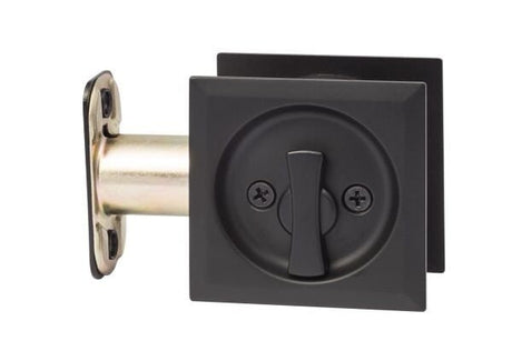 Sure-Loc Hardware DP-SQ02 FBL privacy pocket door pull, additional view