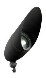 Dabmar Lighting DPR41-L25S-27K-B-HOOD black directional spotlight