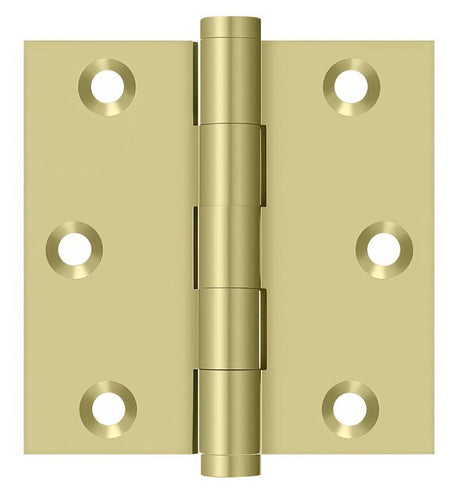 Deltana DSB33-UNL unlacquered brass door hinge