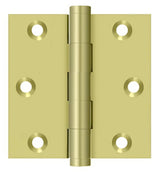 Deltana DSB33 polished brass door hinge