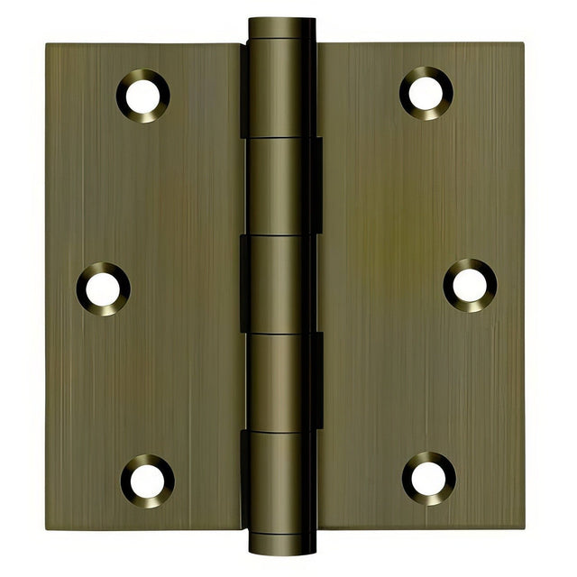 Deltana DSB355-R antique brass door hinge