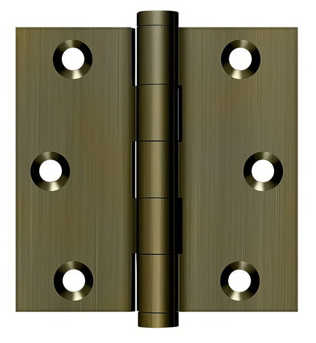 Deltana DSB35 antique brass door hinge