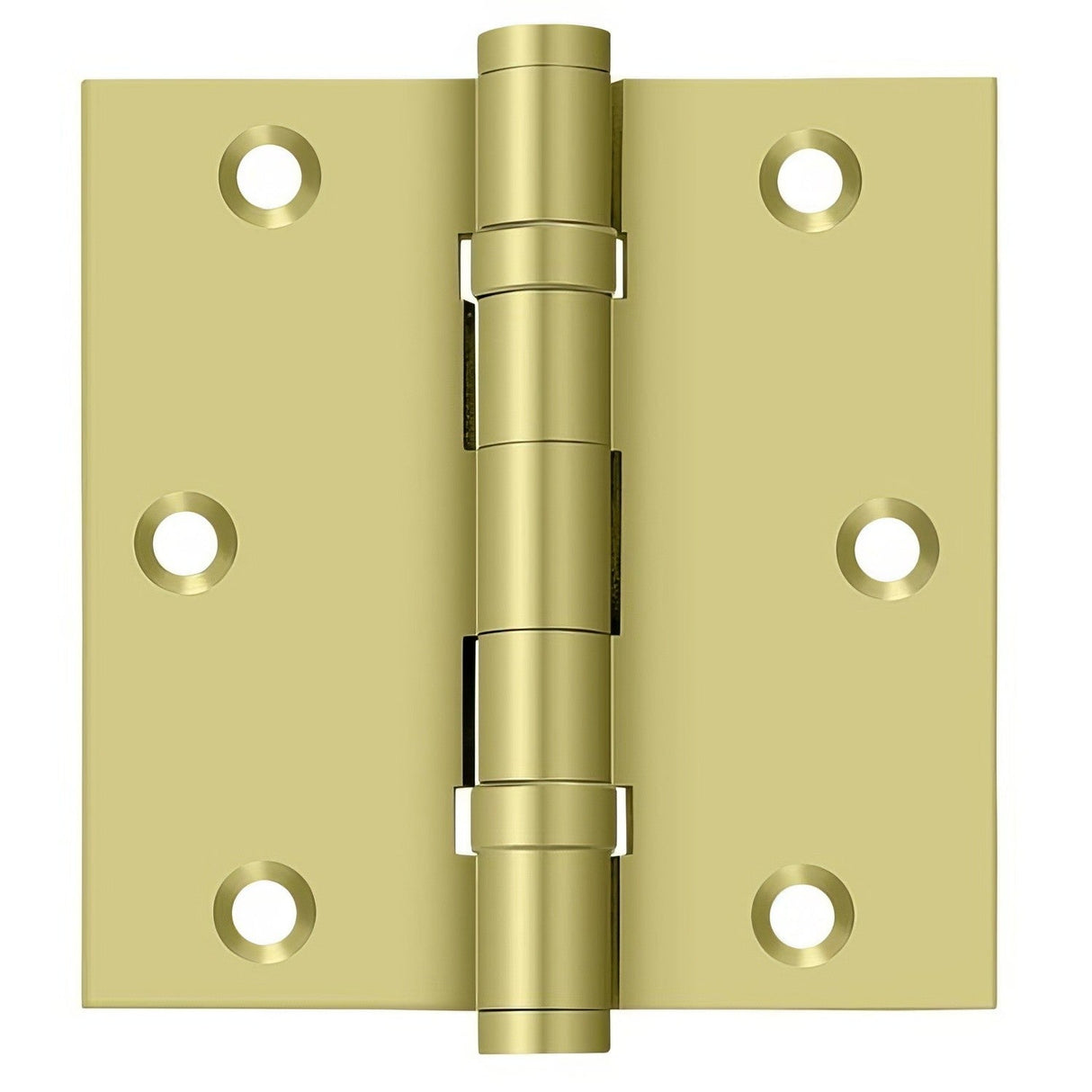 Deltana DSB35B3 polished brass door hinge