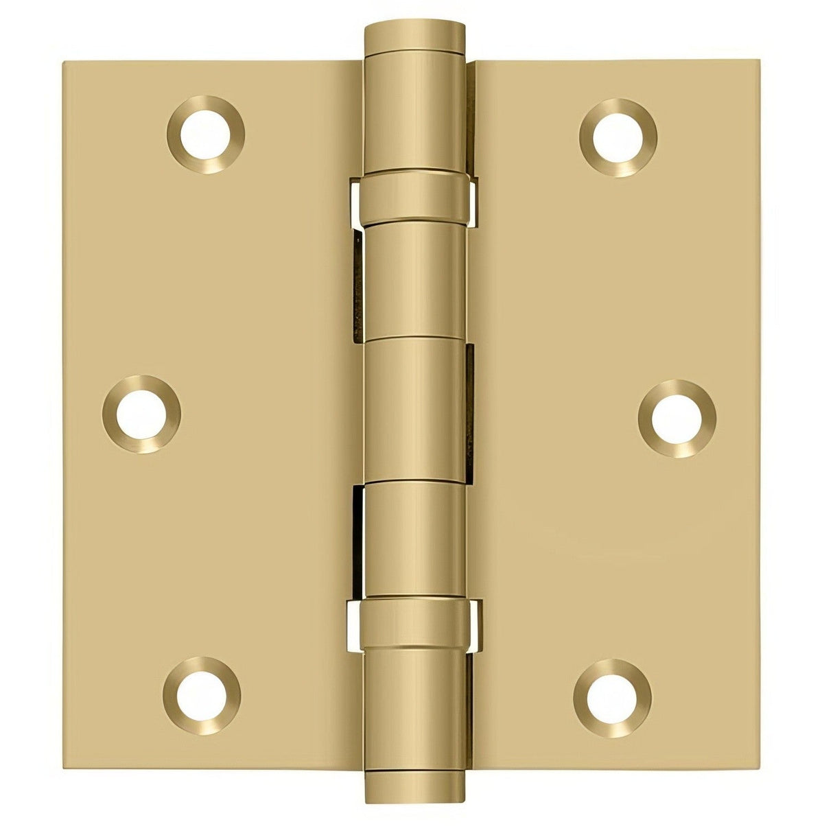 Deltana DSB35B4 brushed brass door hinge