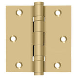 Deltana DSB35B4 brushed brass door hinge