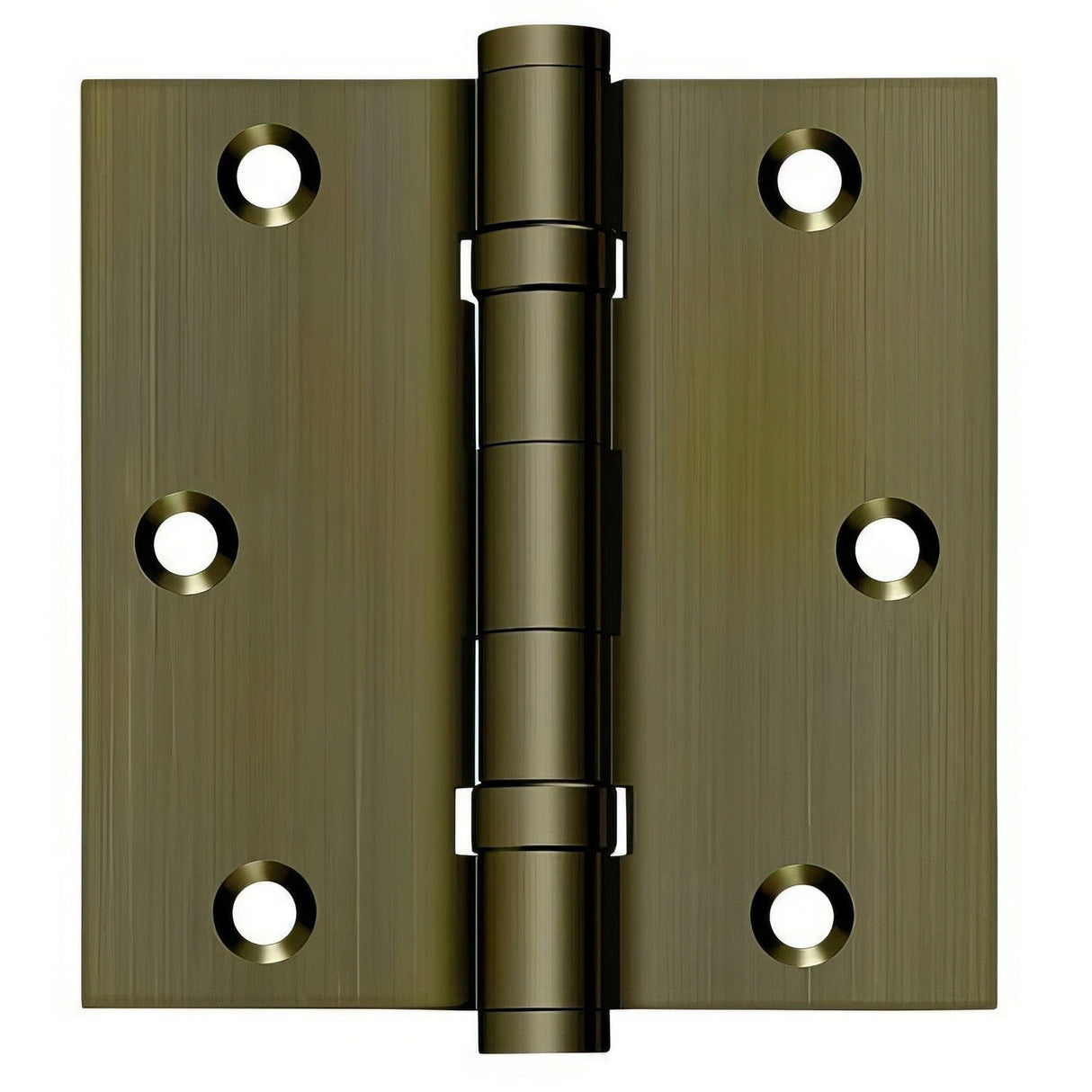 Deltana DSB35B5 antique brass door hinge