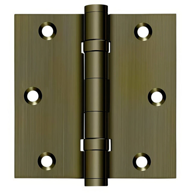 Deltana DSB35B5 antique brass door hinge