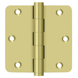 Deltana DSB35R43-R polished brass door hinge