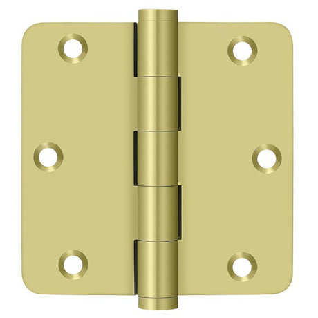 Deltana DSB35R43 polished brass door hinge