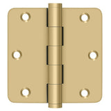 Deltana DSB35R44 brushed brass door hinge
