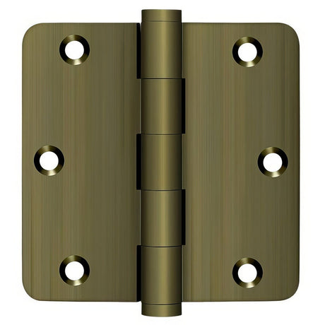 Deltana DSB35R45-R antique brass door hinge
