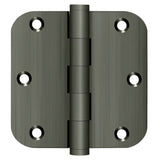 Deltana DSB35R515A antique nickel door hinge