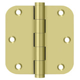 Deltana DSB35R53 polished brass door hinge