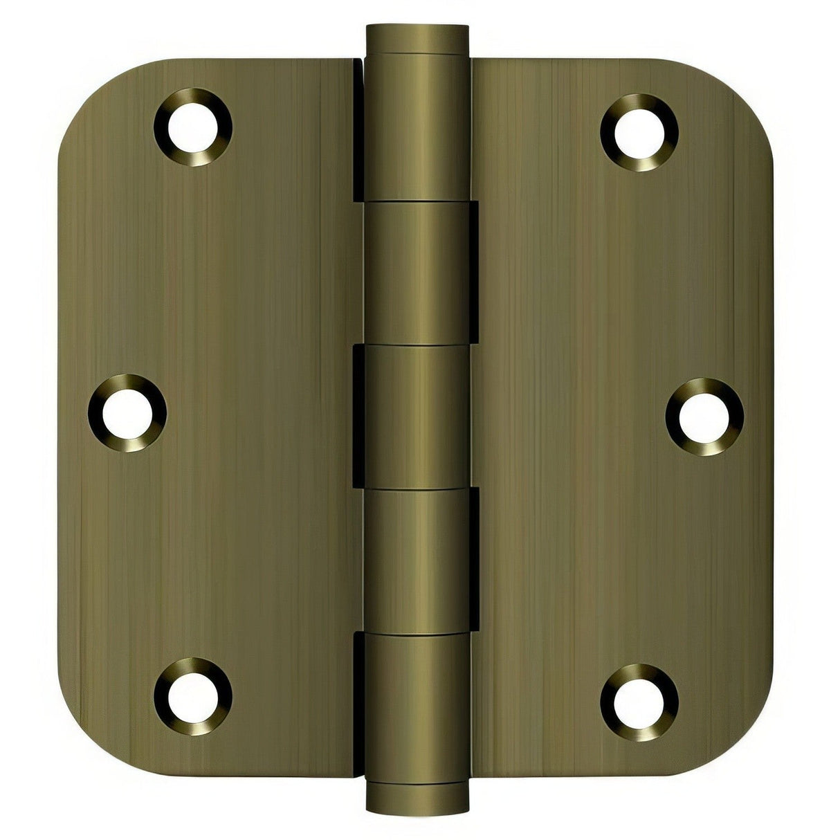 Deltana DSB35R55 antique brass door hinge