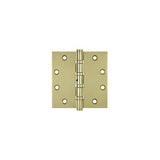 Deltana DSB45NB3-UNL unlacquered bright brass door hinge