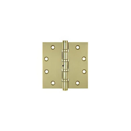Deltana DSB45NB3-UNL unlacquered bright brass door hinge