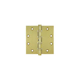 Deltana DSB45NB3 polished brass door hinge