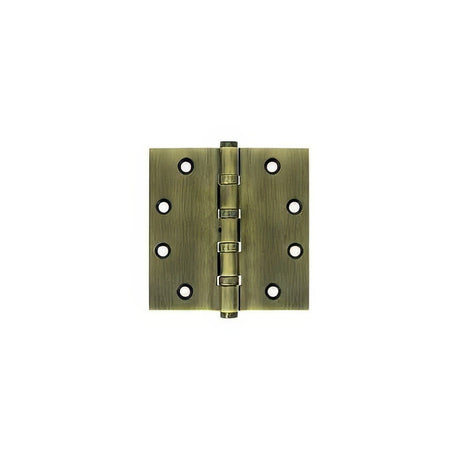 Deltana DSB45NB5 antique brass door hinge