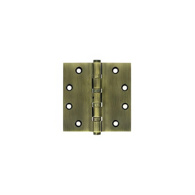 Deltana DSB45NB5 antique brass door hinge