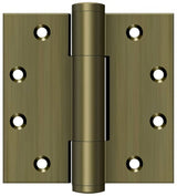 Deltana DSB45RM5 antique brass door hinge