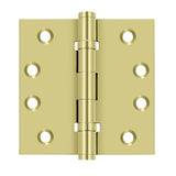 Deltana DSB4B3 polished brass door hinge