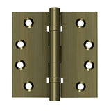 Deltana DSB4B5 antique brass door hinge